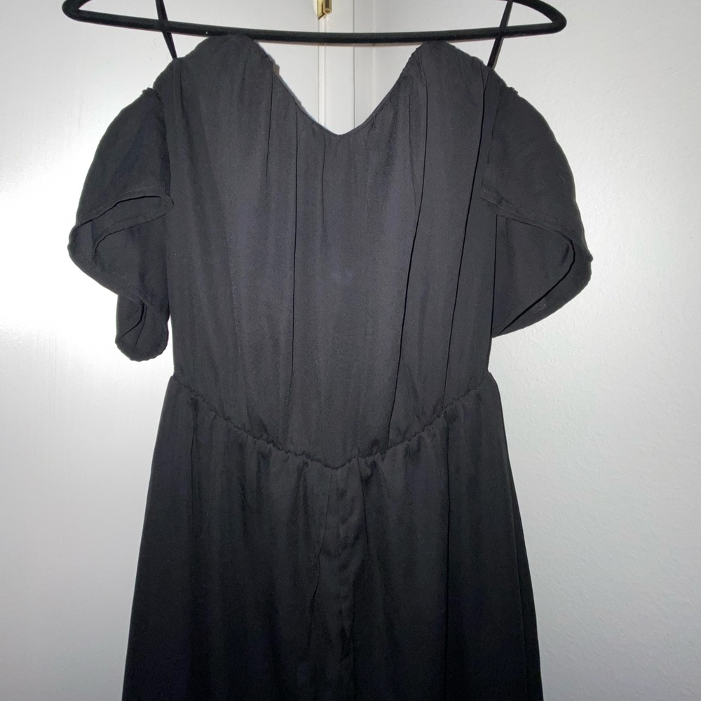 Black off the shoulder romper